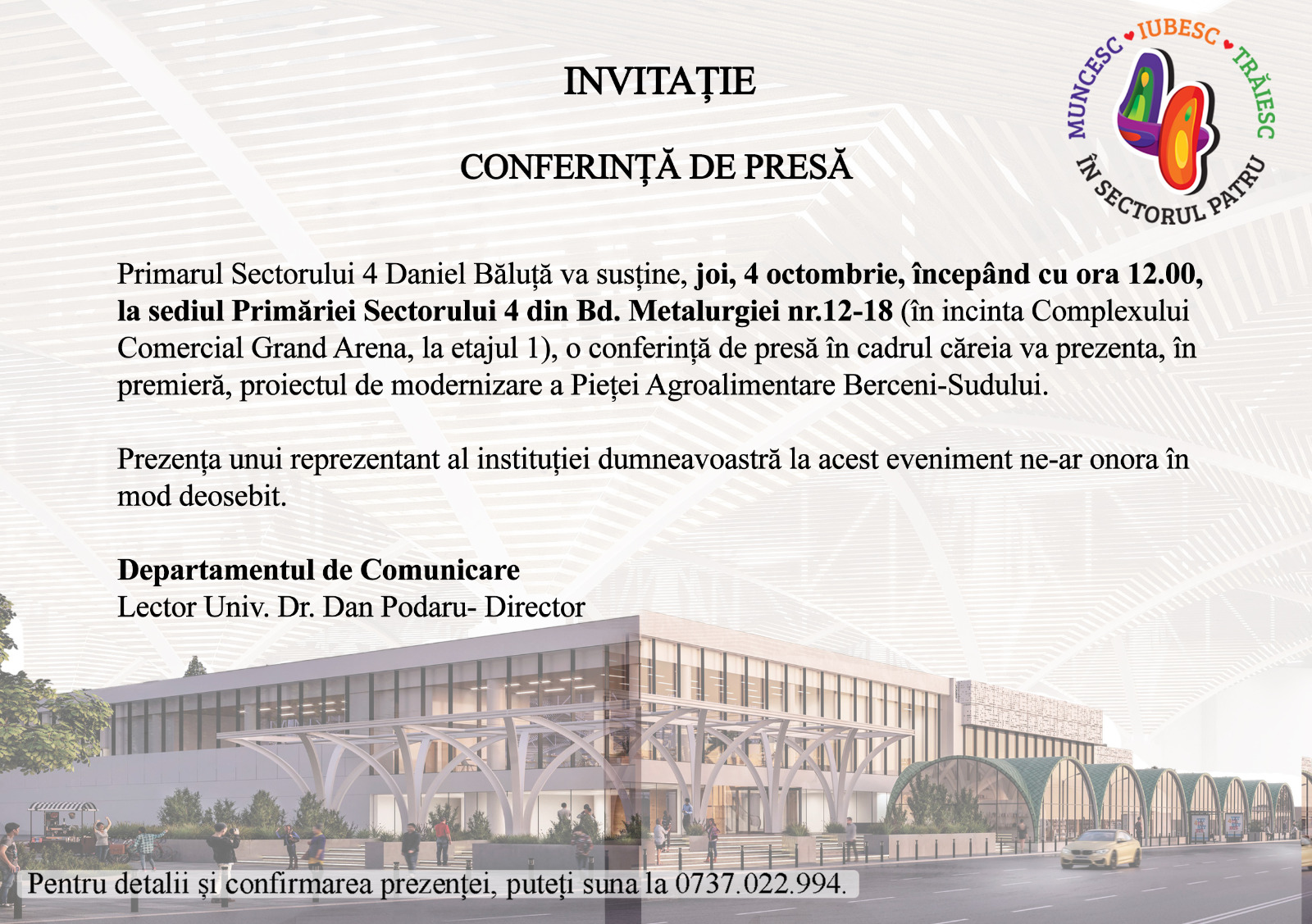 Invitatie De Presa Primaria Sector 4